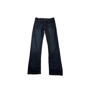 Wrangler Boys Classic Straight Leg Jeans Dark Wash Blue Size 16 Regular Stretch